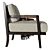 Elegant Dan Armchair - Timeless Sophistication 3D model small image 5