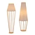 Sleek Steel Floor Lamp 3D model small image 1