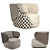 Cosmo HAP Armchair: Contemporary Elegance for Your Space 3D model small image 6