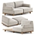 Modern and Stylish Palco Sofa Set 3D model small image 1