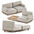 Modern and Stylish Palco Sofa Set 3D model small image 2