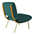 Gio Ponti Round D.154.5 Chair 3D model small image 3