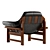 OJAI Lounge Chair: Effortlessly Chic Armchair for Modern Interiors 3D model small image 2