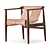 Contemporary BOSSA Moveis Cantu Armchair 3D model small image 1