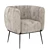 Elegant HALMAR LUSSO Lounge Chair 3D model small image 2