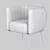 Elegant HALMAR LUSSO Lounge Chair 3D model small image 3