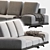 Luxury Wing Sofa: Flexform Elegance 3D model small image 2