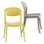 Sleek Stackable Side Chair: Strauss 3D model small image 2