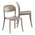 Sleek Stackable Side Chair: Strauss 3D model small image 3