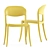 Sleek Stackable Side Chair: Strauss 3D model small image 4