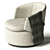 Modern Swivel Chair: Crescent Comfort 3D model small image 2