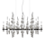 Celestial Tears Chandelier 3D model small image 2