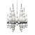 Celestial Tears Chandelier 3D model small image 3