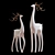 Elegant Deer Sculptures - 3D Max 2015 3D model small image 2