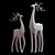 Elegant Deer Sculptures - 3D Max 2015 3D model small image 5