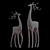 Elegant Deer Sculptures - 3D Max 2015 3D model small image 6
