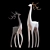 Elegant Deer Sculptures - 3D Max 2015 3D model small image 7