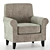 Tula Fabric Accent Chair: Durability and Style 3D model small image 2
