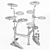 Compact Electronic Drum Set Tama Iron Cobra 3D model small image 3