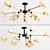 Elegant Glass Ceiling Chandelier 3D model small image 3