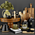 Sleek Kitchen Essentials Set 3D model small image 1