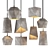 Georgia Concrete Pendant Lights 3D model small image 1