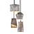 Georgia Concrete Pendant Lights 3D model small image 2