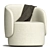 Luxury and Comfort: Fendi Anabel Armchair 3D model small image 1