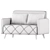 Cardiff Sofa Bed - Versatile and Stylish 3D model small image 8