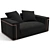 Luxurious Fendi Casa Montgomery Sofa & Loveseat 3D model small image 5