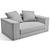 Luxurious Fendi Casa Montgomery Sofa & Loveseat 3D model small image 6
