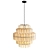 Elegant Vittoria Chandelier: Metal and Glass Beauty 3D model small image 1