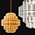 Elegant Vittoria Chandelier: Metal and Glass Beauty 3D model small image 4