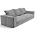 Luxurious Fendi Casa Montgomery Sofa 3D model small image 6