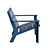 Réphir LA REDOUTE Adirondack Armchair: Timeless Comfort for Your Outdoor Space 3D model small image 2