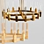 Golden Villa Pendant Chandelier 3D model small image 5