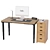 Sleek Office Desk Set 3D model small image 8
