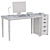 Sleek Office Desk Set 3D model small image 10