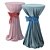 Elegant Bow Cocktail Table 3D model small image 1