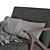Estella Mid-Century Lounge Chair 3D model small image 2