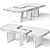 Delaney Bunching Coffee Table: Modern Elegance for Any Space 3D model small image 2