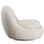 Babette Velvet Lounge Chair 3D model small image 7