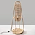 Nacelle Rattan Standing Lamp 3D model small image 8
