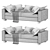 Andromeda Luxury Sofa 3D model small image 5