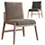 Elegant Alena Dining Chair 3D model small image 1