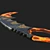 Blazing Ember Kerambit 3D model small image 4