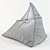 SAIL OUTDOOR Fabric Bean Bag Pouf: Comfortable and Stylish Outdoor Seating 3D model small image 4