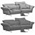 Modern Italian Sofa Set: Ditre Italia On Line 3D model small image 4