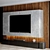 Sleek TV Wall Unit 3D model small image 3