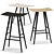 Mikado Seating Stools: Sleek & Stylish by FDB Mobler 3D model small image 1